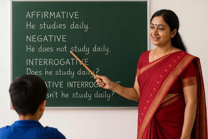 Affirmative, Negative, Interrogative और Negative Interrogative Sentences: परिभाषा, उदाहरण और नियम
