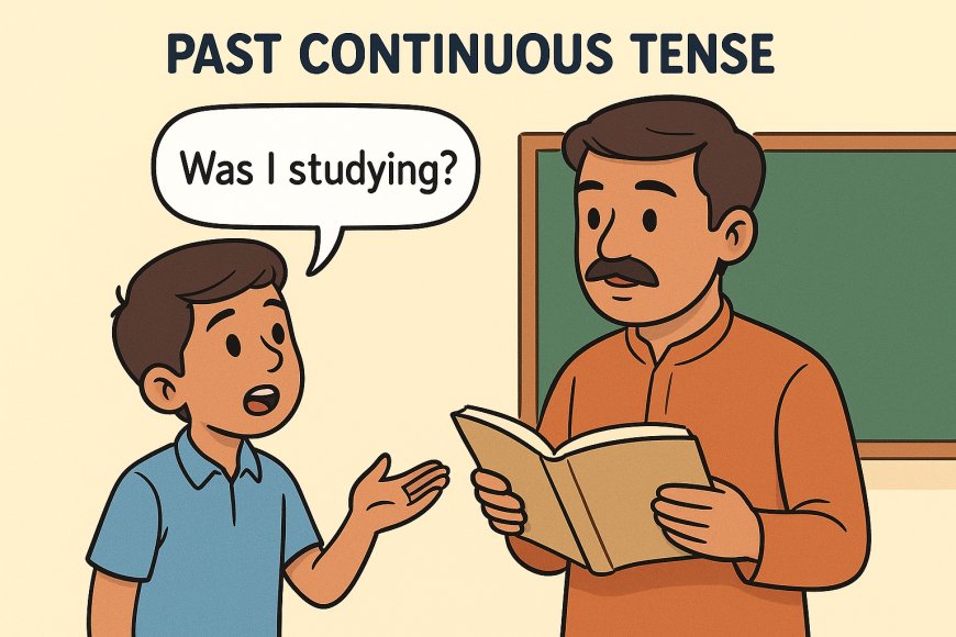 Past Continuous Tense: परिभाषा, नियम और 50 उदाहरण (Affirmative, Negative, Interrogative) – हिंदी में